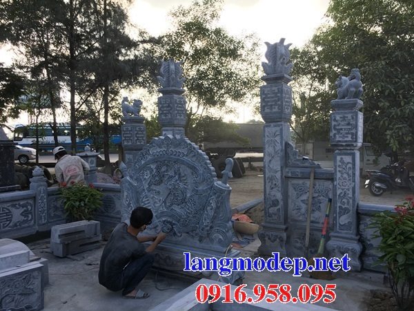 104 Mẫu cuốn thư bức bình phong nhà thờ họ đình đền chùa miếu khu lăng mộ bằng đá xanh tại Điện Biên