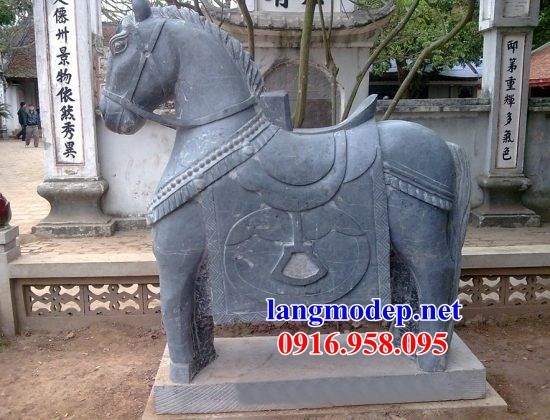 104 Mẫu ngựa phong thủy nhà thờ họ đình đền chùa miếu khu lăng mộ bằng đá xanh tại Điện Biên