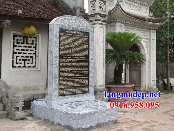 105 Mẫu bia ghi danh nhà thờ họ đình đền chùa miếu khu lăng mộ bằng đá Ninh Bình tại Sơn La