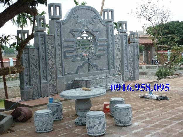 105 Mẫu cuốn thư bức bình phong nhà thờ họ đình đền chùa miếu khu lăng mộ bằng đá tự nhiên tại Sơn La