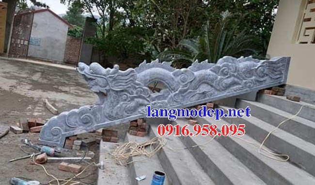 105 Mẫu rồng bậc thềm nhà thờ họ đình đền chùa miếu khu lăng mộ bằng đá chạm khắc tinh xảo tại Sơn La