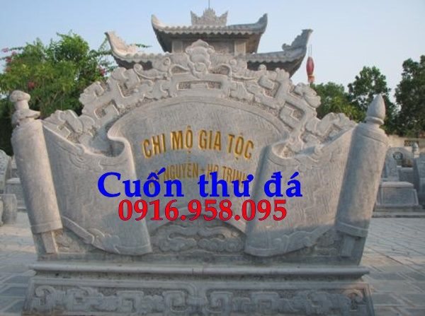 110 Mẫu cuốn thư bức bình phong nhà thờ họ đình đền chùa miếu khu lăng mộ bằng đá tự nhiên cao cấp tại Quảng Trị