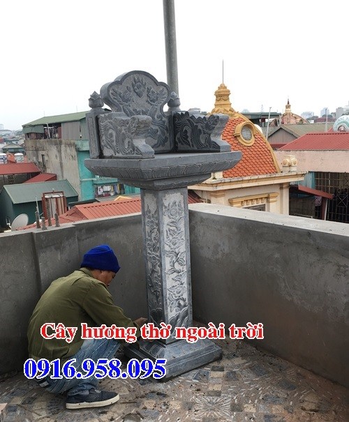 74 Mẫu cây hương bàn thờ thiên nhà thờ họ đình đền chùa miếu khu lăng mộ bằng đá tại Bình Thuận