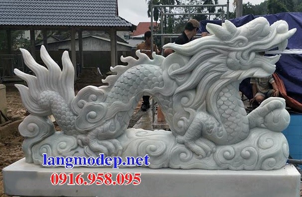 82 Mẫu rồng nhà thờ họ đình đền chùa miếu khu lăng mộ bằng đá trắng tại Bình Dương