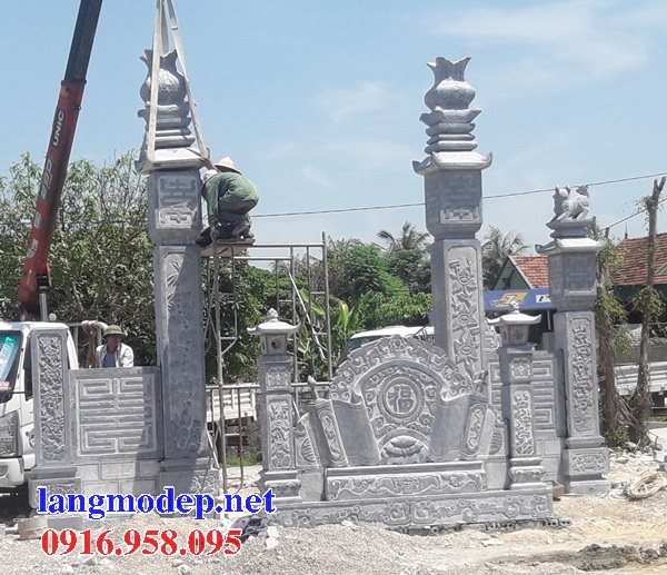 99 Mẫu cuốn thư bức bình phong nhà thờ họ đình đền chùa miếu khu lăng mộ bằng đá thi công lắp đặt tại Gia Lai