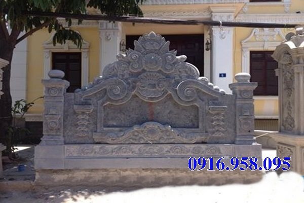 Mẫu bình phong đá đình đền chùa tại Trà Vinh