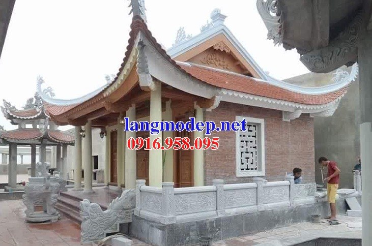 Mẫu cột đá đồng trụ nhà thờ họ đình chùa miếu bằng đá thiết kế hiện đại tại Tiền Giang