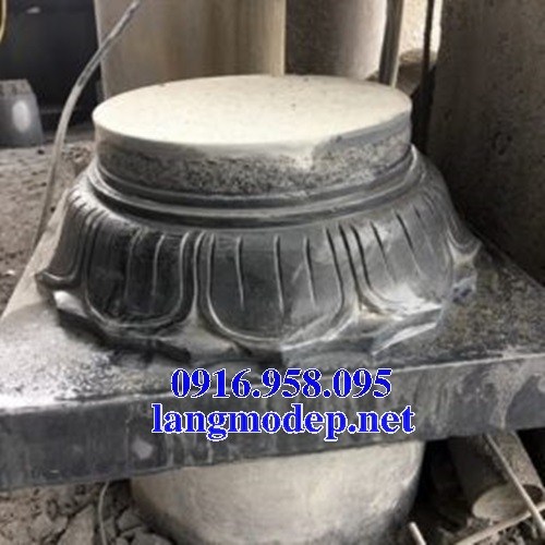 Mẫu chân cột nhà thờ họ bằng đá tự nhiên cao cấp tại Kiên Giang