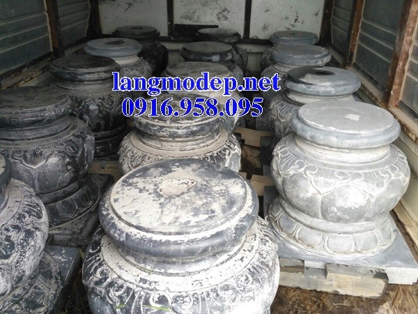 Mẫu chân cột từ đường nhà thờ họ đình chùa miếu bằng đá mỹ nghệ tại Cà Mau