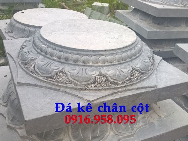 Mẫu chân cột từ đường nhà thờ họ đình chùa miếu bằng đá mỹ nghệ tại Hậu Giang