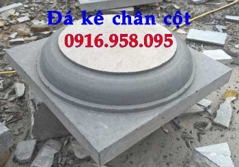 Mẫu chân cột từ đường nhà thờ họ đình chùa miếu bằng đá nguyên khối tại Cà Mau