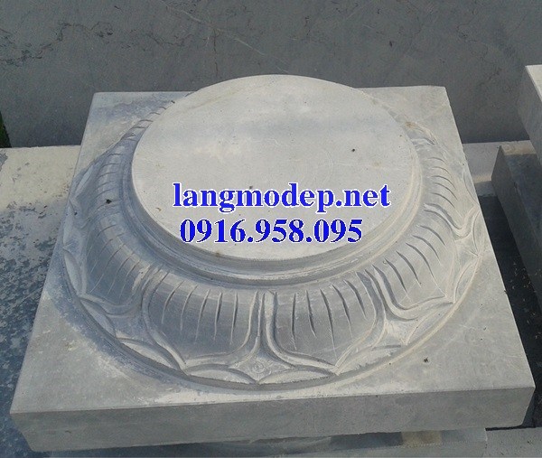 Mẫu chân cột từ đường nhà thờ họ đình chùa miếu bằng đá tự nhiên tại Hậu Giang