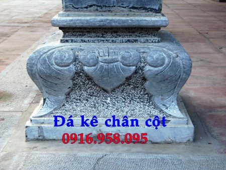 Mẫu chân cột từ đường đình đền chùa miếu bằng đá chạm khắc tinh xảo tại Ninh Bình