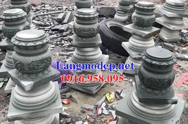 Mẫu chân cột từ đường đình đền chùa miếu bằng đá thiết kế hiện đại tại Ninh Bình