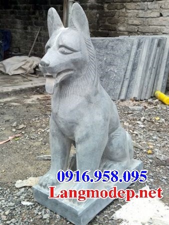 Mẫu chó đá đình đền chùa miếu tại Long An