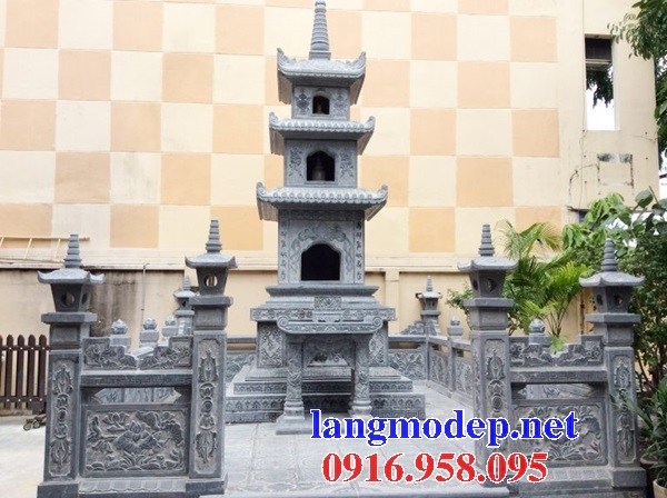 Mẫu mộ tháp phật giáo bằng đá Ninh Bình tại Đà Nẵng