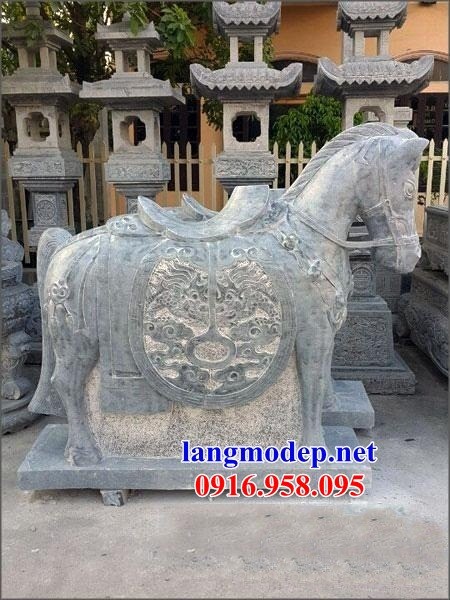 Mẫu ngựa nhà thờ họ đình đền chùa miếu bằng đá chạm khắc tinh xảo tại Bạc Liêu