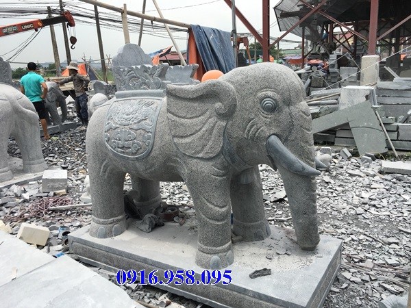 Mẫu voi phong thủy hà thờ họ từ đường đình đền chùa miếu bằng đá chạm khắc tinh xảo tại Cao Bằng