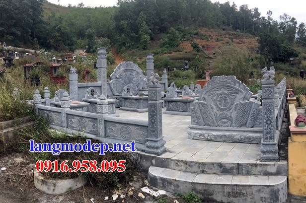 Mẫu cuốn thư bức bình phong khu lăng mộ nghĩa trang gia đình dòng họ bằng đá mỹ nghệ Ninh Bình bán tại Quảng Nam