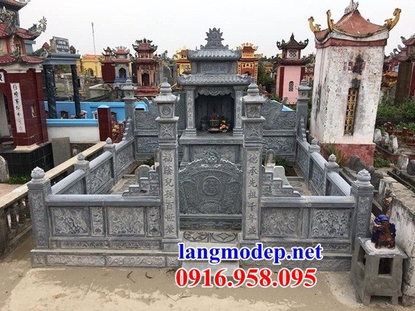 Mẫu cuốn thư bức bình phong khu lăng mộ nghĩa trang gia đình dòng tộc bằng đá mỹ nghệ bán tại Phú Thọ