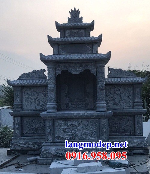 Mẫu cây hương nghĩa trang gia đình dòng họ bằng đá chạm trổ tứ quý bán tại Đắk Lắk