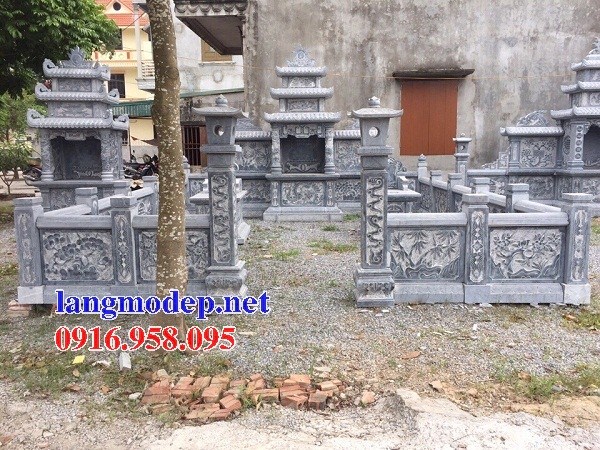 Mẫu cổng khu lăng mộ nghĩa trang gia đình dòng họ bằng đá chạm trổ tứ quý bán tại Thừa Thiên Huế