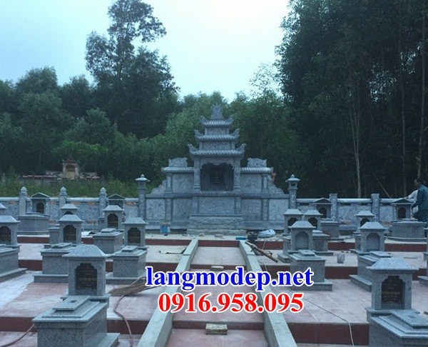 Mẫu khu lăng mộ gia đình dòng họ bằng đá xanh Thanh Hóa bán tại Đồng Nai