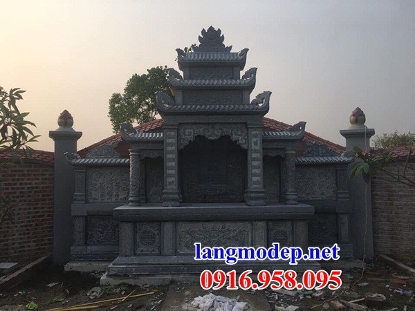 Mẫu khu lăng mộ nghĩa trang gia đình dòng họ bằng đá bán tại Hòa Bình