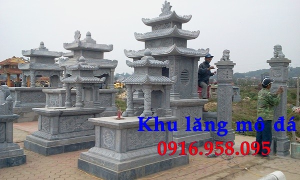 Mẫu khu lăng mộ nghĩa trang gia đình dòng họ bằng đá bán tại Vĩnh Phúc