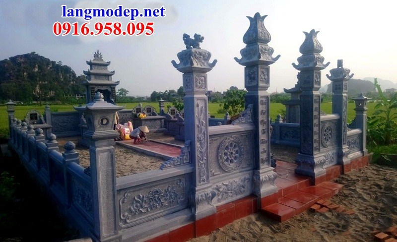 Mẫu khu lăng mộ nghĩa trang gia đình dòng họ bằng đá điêu khắc tinh xảo bán tại Tây Ninh