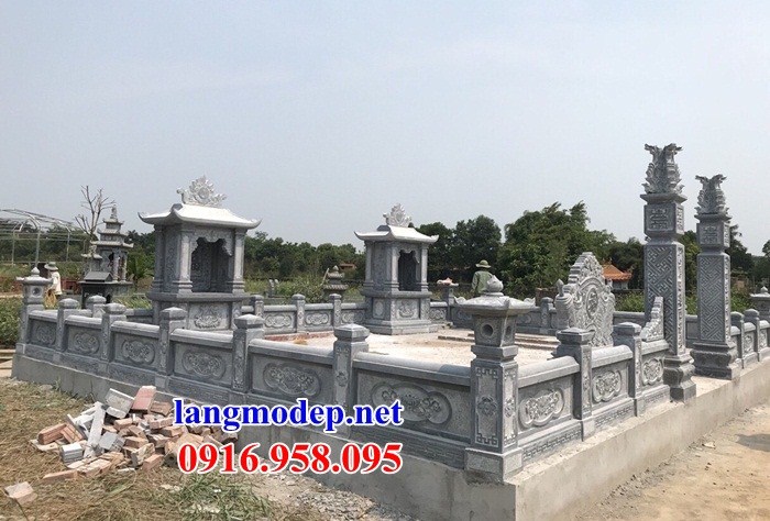 Mẫu khu lăng mộ nghĩa trang gia đình dòng tộc bằng đá bán tại Quảng Ninh