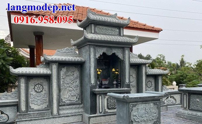 Mẫu khu lăng mộ nghĩa trang gia đình dòng tộc bằng đá thiết kế hiện đại tại TP Hồ Chí Minh