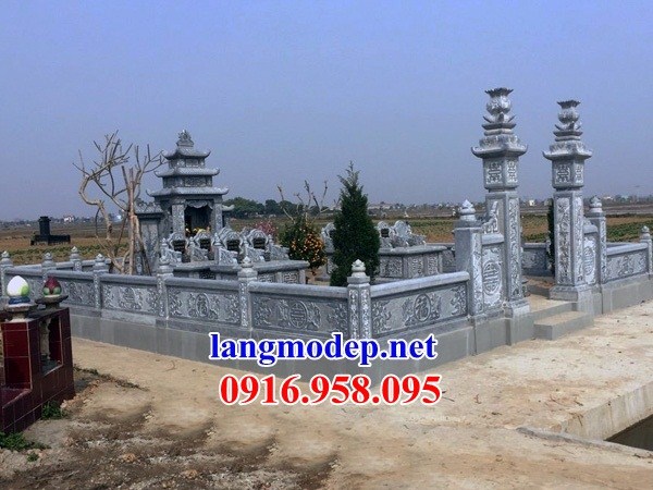 Mẫu lan can tường rào khu lăng mộ nghĩa trang gia đình dòng họ bằng đá chạm trổ tứ quý bán tại Tây Ninh