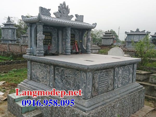 Mẫu mộ đá đôi gia đình bán tại Vĩnh Long
