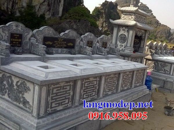 Mẫu mộ đôi gia đình không mái bằng đá năm ngôi liền kề bán tại Gia Lai