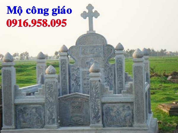 Bán sẵn mộ công giáo bằng đá đẹp tại Bắc Giang