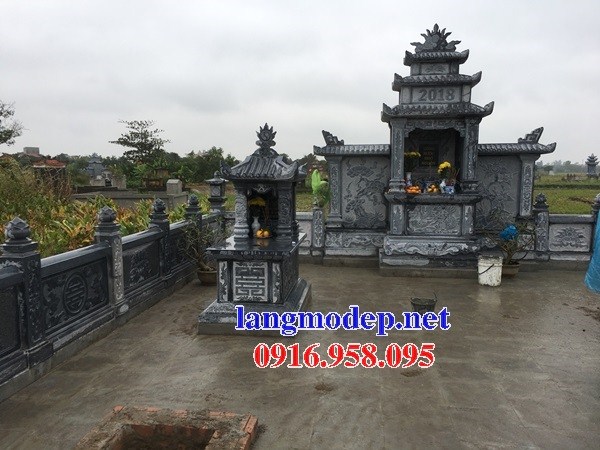 Mẫu am thờ chung nghĩa trang gia đình dòng họ bằng đá thiết kế đơn giản tại Tây Ninh