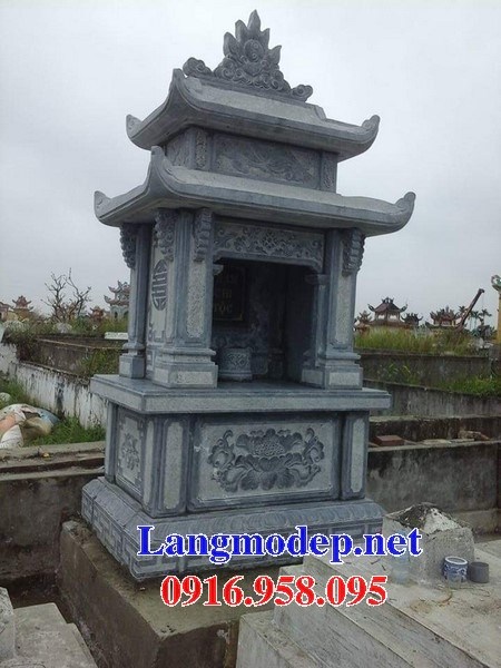 Mẫu cây hương thờ chung nghĩa trang gia đình dòng họ bằng đá thiết kế đơn giản tại Lâm Đồng