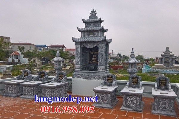 Mẫu cây hương thờ chung nghĩa trang gia đình dòng họ bằng đá tại Lâm Đồng