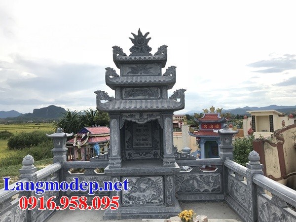 Mẫu cây hương thờ chung nghĩa trang gia đình dòng họ bằng đá xanh Thanh Hóa tại Lâm Đồng