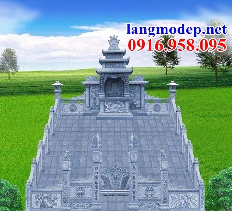 Mẫu hình ảnh thiết kế am thờ nghĩa trang gia đình dòng tộc bằng đá tại Sóc Trăng