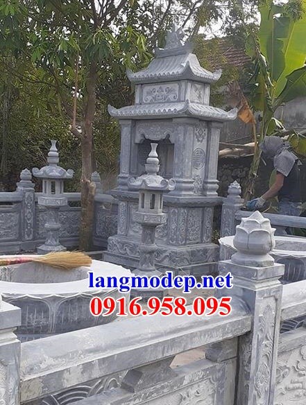 Mẫu khu lăng mộ nghĩa trang gia đình bằng đá xanh Thanh Hóa tại Bà Rịa Vũng Tàu