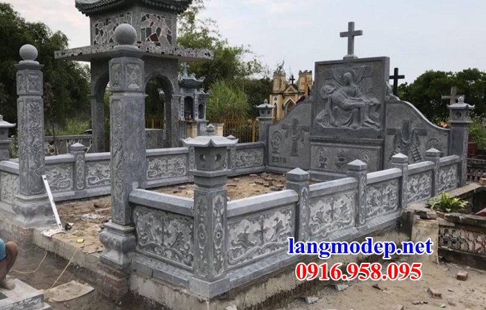 Mẫu lăng mộ đá công giáo đẹp tại Hà Nội