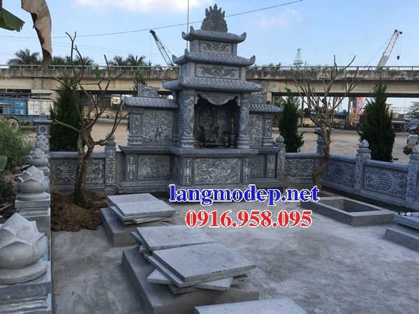 Mẫu lăng thờ chung nghĩa trang gia đình dòng họ bằng đá mỹ nghệ Ninh Bình tại Quảng Bình