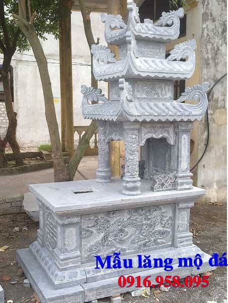 Mẫu mộ ba mái bằng đá mỹ nghệ Ninh Bình đẹp tại Thừa Thiên Huế