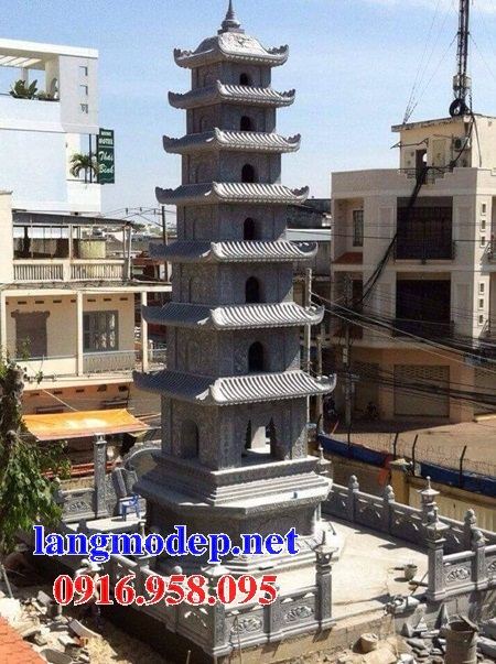Mộ tháp sư nhà chùa chín 9 tầng bằng đá đẹp 2021