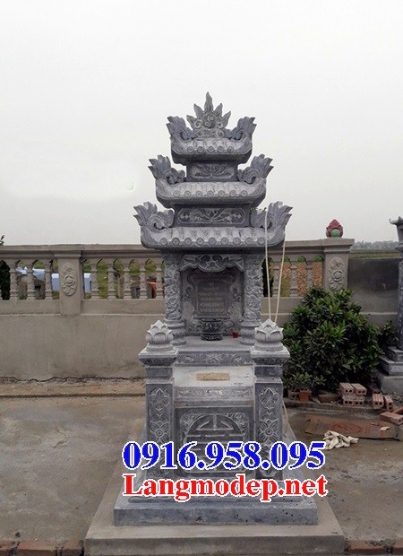 Thiết kế mộ ba mái bằng đá bán tại Tiền Giang