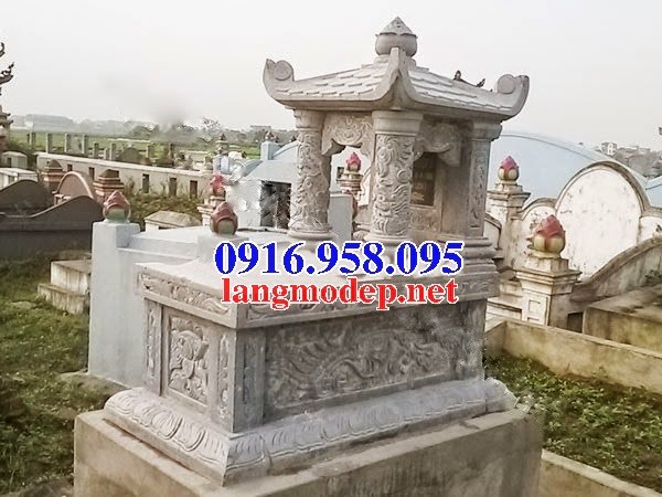 Bán mộ một mái khu lăng mộ nghĩa trang gia tộc bằng đá chạm khắc hoa văn đẹp tại Ninh Thuận