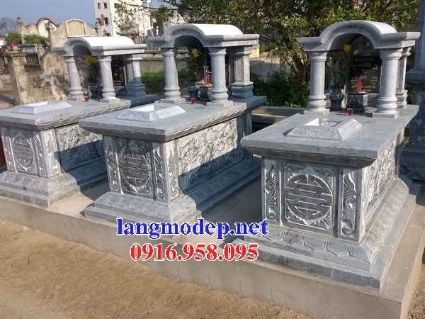 Bán mộ một mái khu lăng mộ nghĩa trang gia tộc bằng đá tự nhiên nguyên khối đẹp tại Hải Dương