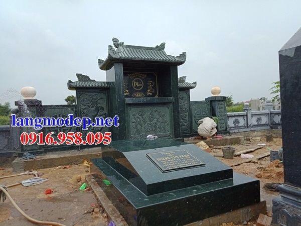 Bán sẵn mộ hậu bành đơn giản bằng đá granite nguyên khối đẹp tại Ninh Thuận